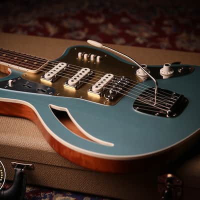 Bilt Guitars Zaftig Bound Top Firemist Silver Curtis Novak VI Pickups image 11