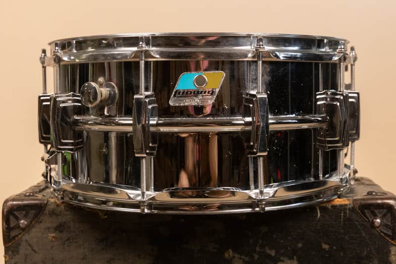 1980s Ludwig 6.5x14 LM402 Supraphonic Snare Drum image 1