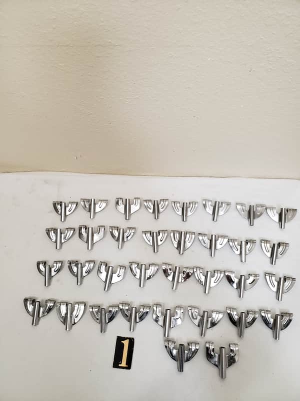 Generic Bass Drum Claws 85 In Total…1960s-1980s  - Chrome image 1