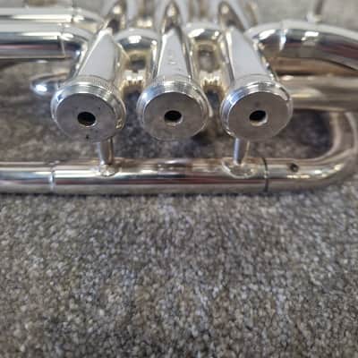 Besson Be1000 Silver Plate - Professional Cornet, Silver Plated - Good w/ Soft Case image 12