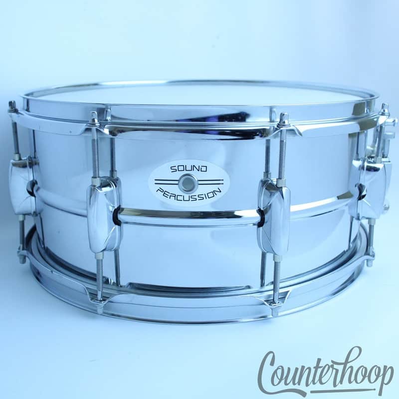 Sound Percussion 14x6.5"Snare Drum 8-Lug Steel Shell Triple Flange Rims+New Head image 1
