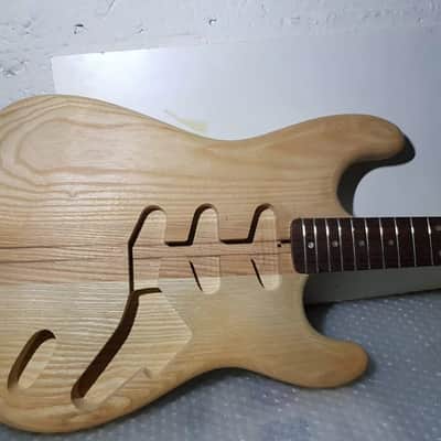 80's NECK THROUGH SWAMP ASH BODY DESIGN STR*T - made in GERMANY image 3