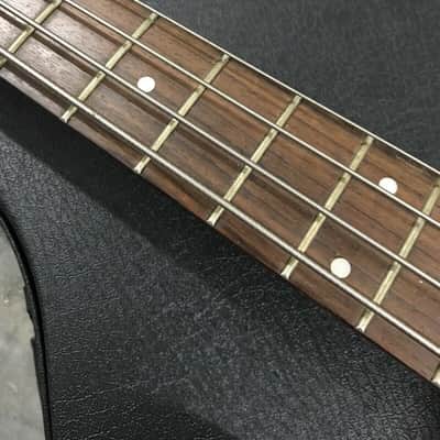 Memphis P-Bass Vintage 4-String Guitar Precision, Red and Black - W/ Black Strap image 7