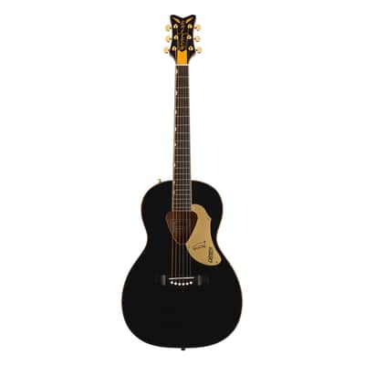 Gretsch G5021E Rancher Penguin Parlor Acoustic/Electric- Black w/ Rosewood FB image 2