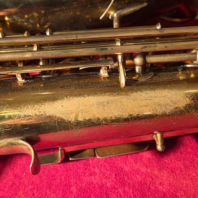 Vintage Early 1920s Buescher True Tone Low Pitch Eb Alto Saxophone w/ Original Carrying Case - RECENTLY REPADDED!! image 10