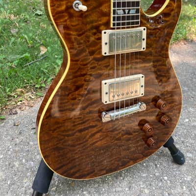 2009 Hamer Talladega Pro, Tiger Eye Quilt Top, Brazilian Fretboard image 1