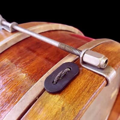 Thumb Rod Maple/Mahogany 12" Snare Drum Calf Heads Restored & Working image 15