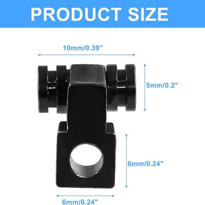 Immagine 4 PCS Guitar Roller String Retainers - Guitar Roller String Trees Retainer - Strings Trees Replacement Parts for Electric Guitars - Black - 4