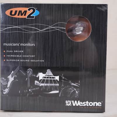 Westone UM2 Musicians' Monitors Clear In Ear IEM Dual Driver Passive Crossover Sealed image 2