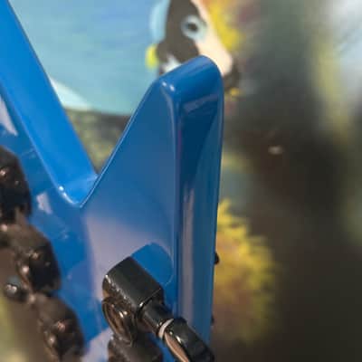 Dean Buddy Blaze ML Dimebag limited edition 1 of 300 2008 - Blue with Chrome Flame Design image 13
