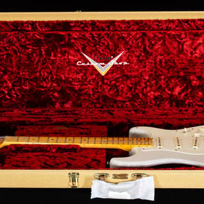 Fender Custom Shop Willcutt True '57 Stratocaster Journeyman Relic White Blonde 65 C (719) image 8
