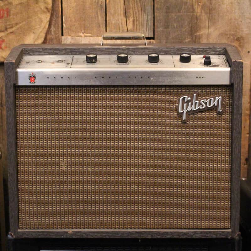 Gibson GA-17RVT Scout 10-Watt 1x10" Guitar Combo 1963 - 1967 - Black image 1