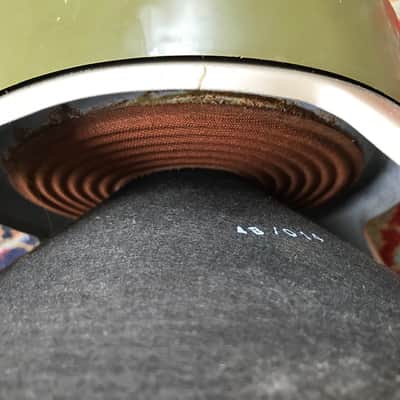 1966 Marshall 2x12 Pinstripe #1983 PA Column Cabinet Cab G12H T1281 image 18