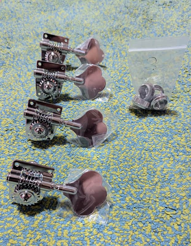 Unknown Vintage Bass Tuners 2010s - Chrome image 1