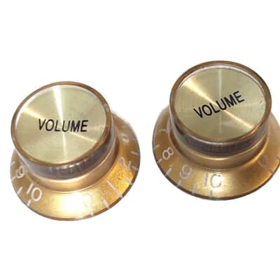 4 Gibson SG style Gold, Gold reflector 2 Tone +2 Volume Knobs with Gold Reflecto image 4