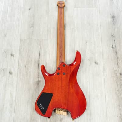 Ibanez MGFM10 Manuel Gardner Fernandes Headless Multi-Scale Guitar, Obsidian Black Low Gloss image 4
