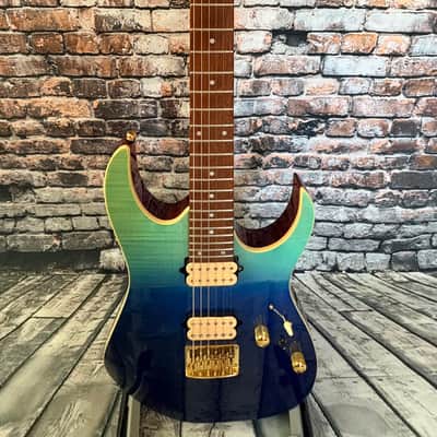 Ibanez RG421HPFM-BRG Standard 2020 - Present - Blue Reef Gradation image 1