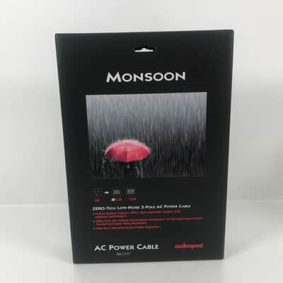 AudioQuest Wind Series Monsoon Power Cable 2m C13 15 Amp image 1