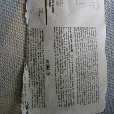 Electro-Voice Model 15W, Alnico Magnet, 15" Woofer, New in Original Box, NOS image 6
