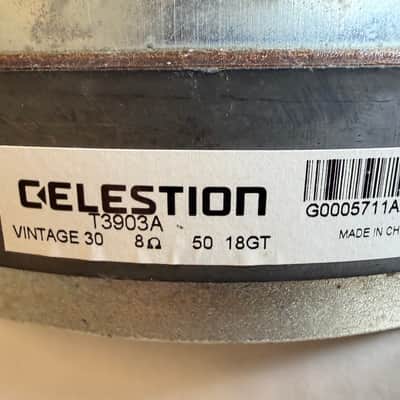 Celestion T3903A 12" Classic Series Vintage 30 60W 8 Ohm Speaker 2010s - Black image 3
