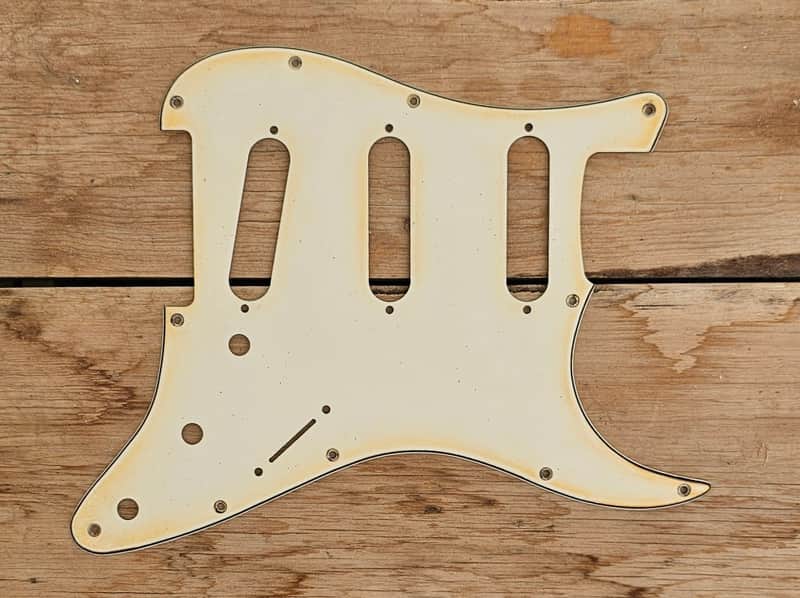 Medium/Heavy-Aged Relic 11-Hole - SSS - Cream Stratocaster Pickguard image 1