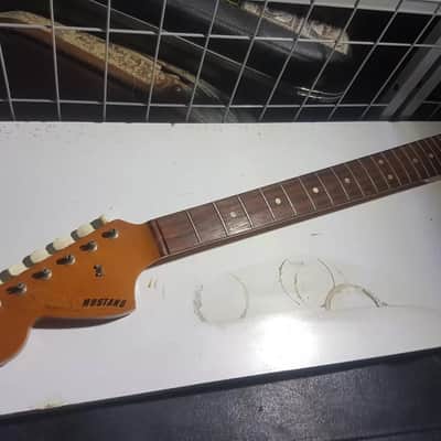 1966 FENDER MUSTANG LEFT HAND NECK USA - smells like KURT image 3