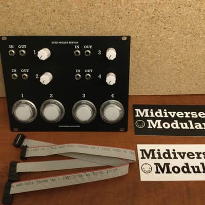Midiverse Modular - Quad Arcade Button - Eurorack image 5