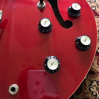 Epiphone Riviera 2003 Cherry Red with Mini-Humbuckers (Korean Peerless Factory) image 6