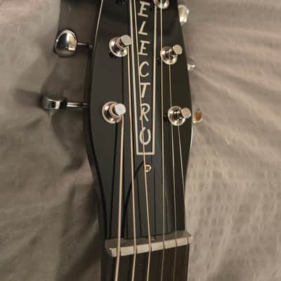 Danelectro SW RES59 BLK - Electric Resonator Guitar - Black Gloss - Like New image 6
