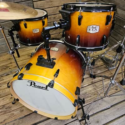 Drum Kit Pearl ELX, Amber Fade With Cymbals And Hardware USED! RK22M130726 image 2