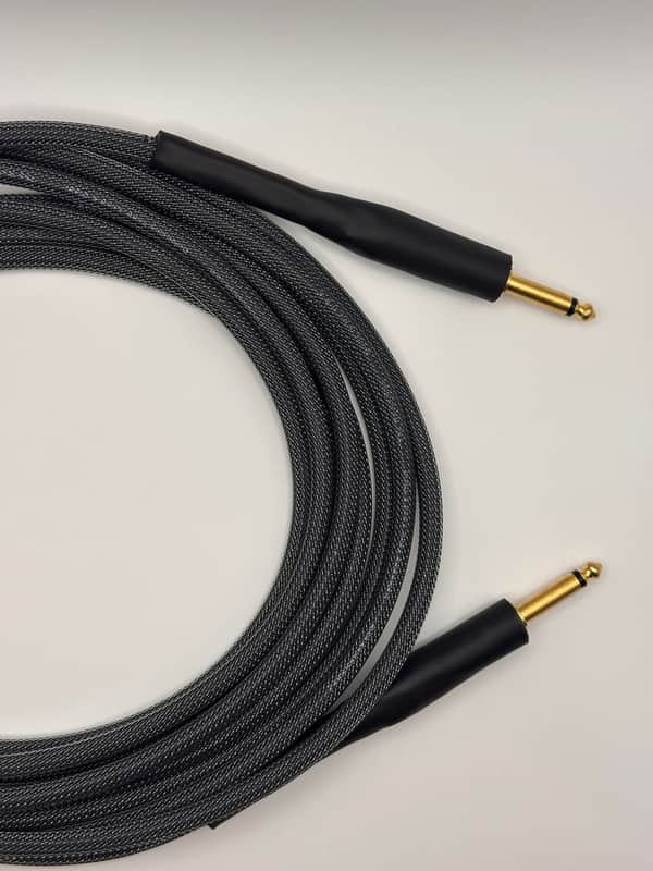 Coldcraft 12.5’ Premium Instrument Cable – Straight / Straight – Neutrik Black/Gold 2026 - Carbon - 10'/15' Alternative image 1