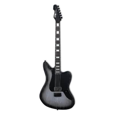 ESP LTD XJ-1 Baritone HT Electric Guitar - Silver Blast w/Ebony FB - B-Stock image 2