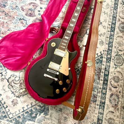 2001 Gibson Les Paul Standard "EBONY BLACK" + SD '59 PICKUPS + OHSC image 2