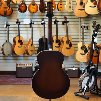 Iris Guitars AB Model Sitka Spruce/Mahogany Jumbo Acoustic Guitar Sunburst w/Hard Case image 6