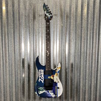 ESP LTD KH-WZ Kirk Hammett White Zombie Graphic EMG Guitar & Case LKHWZ #3630 Used image 3