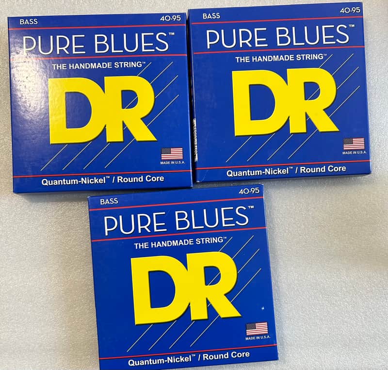 DR Pure Blues Bass Guitar Strings Victor Wooten Signature 40-95 PB-VW40(3 Pack) image 1