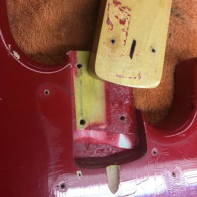 RARE Pre-CBS ‘64 Fender Jazz Bass in Orig’l Dakota Red w Matching Headstock image 16