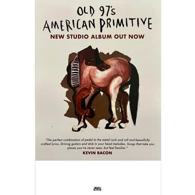 OLD 97'S - American Primitive 2024 Ltd Ed New RARE Tour Poster Display! Country Southern Rock Americana Folk Alternative Indie Roots image 1
