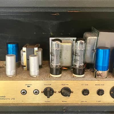 1971 Marshall JMP 50W + Vintage 2x12 Rola Greenback Cab – Original Dagnall Transformer image 9