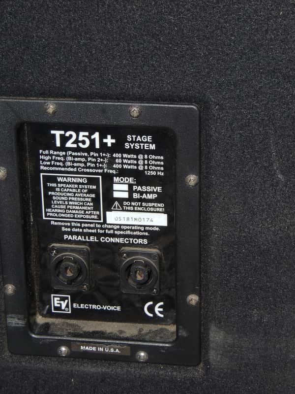 Electro-Voice T251+ Speakers Black | Reverb
