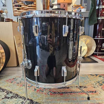 Rogers 16x16" Floor Tom 3-ply Cleveland Tag - Black image 5