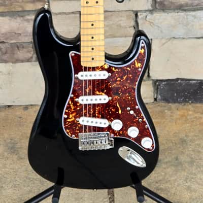 Fender "Squier Series" Standard Stratocaster with Maple Fretboard 1995 - Black with Fender TexMex pickups image 1