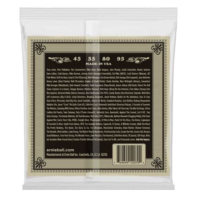 Ernie Ball 2070 Earthwood Phosphor Bronze 45-95 image 2