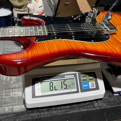 Fender Stratocaster Set Neck  1994 - stunning Custom Shop Set Neck Crimson'burst Flame Top ! image 11