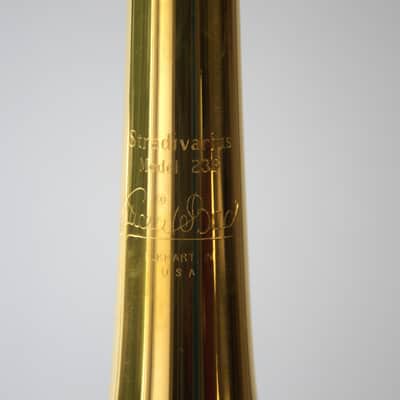 VERY RARE SPECIMEN BACH SPADA STRADIVARIUS EL Eb TRUMPET GOLD PLATED CONVERSION 236 image 7