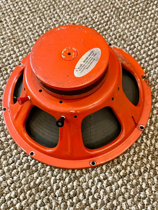 Realistic (Utah) 12” guitar speaker, 60 watt / 8 ohm. Model 40-1314 Vintage ‘60’s-‘70’s - Orange image 1