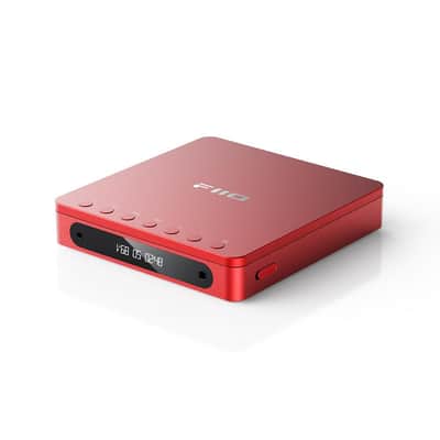 FiiO DM13 Multifunctional Portable Stereo CD Player with Long-Lasting Battery, Supports USB Ripping, Optical/coaxial/3.5mm/4.4mm outputs (Red Bluetooth) image 3