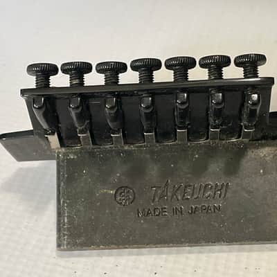 1990's Japan Ibanez RG7 Series LO-TRS Takeuchi Black Floyd Rose Tremolo Bridge image 5