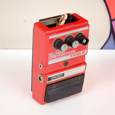 80年代ヴィンテージ！DOD Supra Distortion FX55-B DOD Supra Distortion FX55-B Red 1990s | Reverb