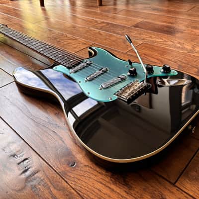 2018 Fender AST Aerodyne Stratocaster Black w/ Mirror Guard MIJ Japan image 5
